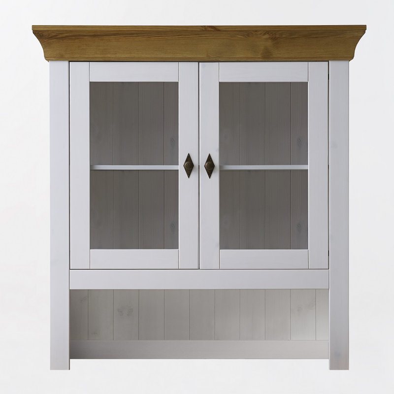 Hojanovice Display Cabinet, White/Leach-coloured