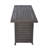 57 in Propane Fire Pit Table, 50000BTU, Retangular , with Lid & Wind Guard