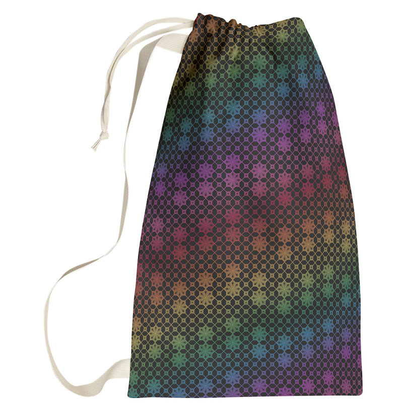 Sac à linge en treillis, Petit (H 64 po x l 20 po x P 1,5 po), Arc-en-ciel
