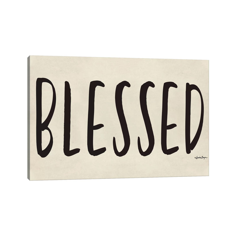 Blessed 1 Piece Wall Art on Canvas, 20.32 cm H x 30.48 cm W, Canvas