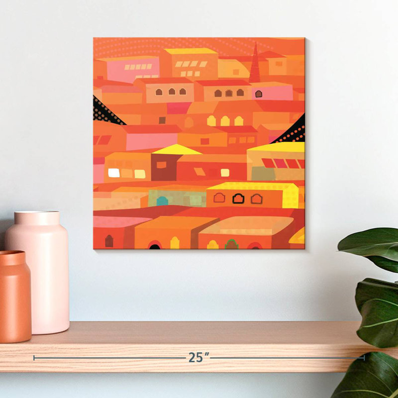 Lilie Oaxaca Houses, 16" H x 16" W