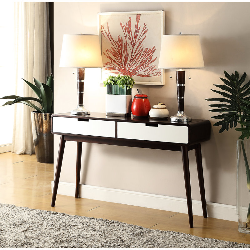 Console blanche et de vestibule - Design moderne pour rehausser et compléter la pièce de détente élégante et fonctionnelle du café