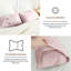 Housse de coussin 100% lin 12 x 20 pouces-120471700
