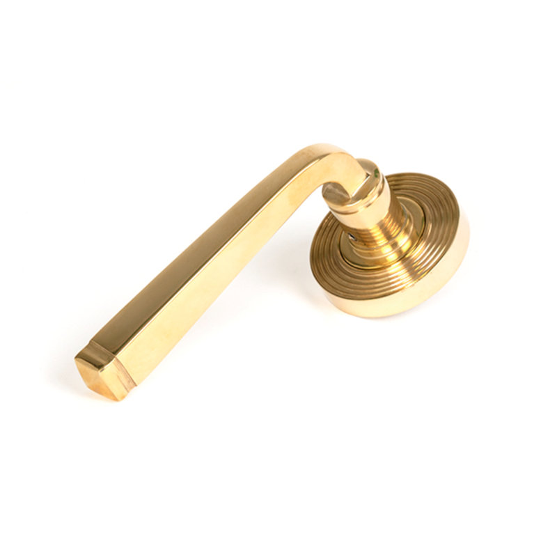 Single Dummy Door Handle, Polished Brass