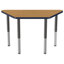 Table d'activité trapézoïdale à hauteur réglable avec pieds trapus-802538674-774649211-774649215