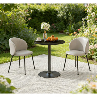 Table de salle à manger ronde de style moderne, petite table de cuisine, pour petits espaces