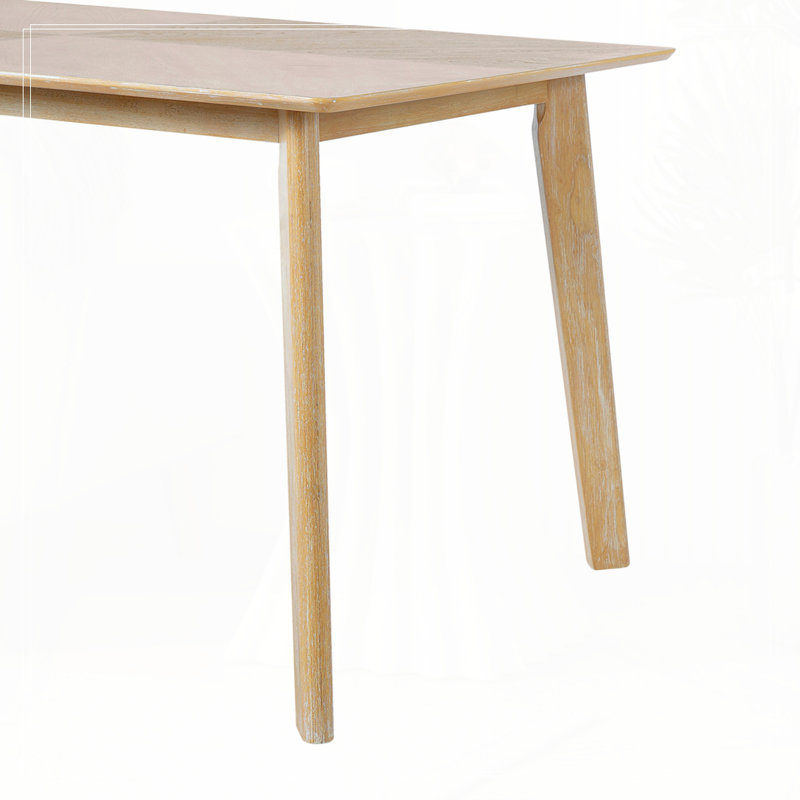 Dining Table, Kitchen Room Table For 6, Natural Wood Wash