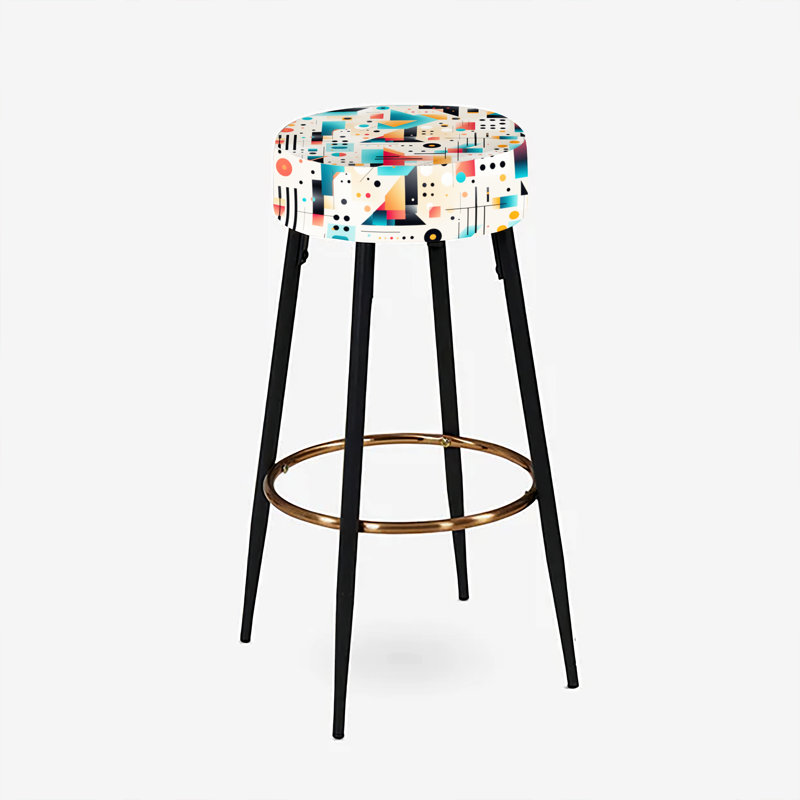 Ensemble de 2 tabourets de bar Mid-Century