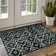 Rectangle Tawann Geometric Machine Washable Door Mat Non-Slip Doormat