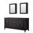 Daria 72'' Double Bathroom Vanity with Carrara Marble Top-70404267-70404269-70404272