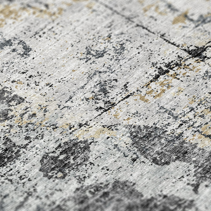 Frobisher Washable Abstract Indoor / Outdoor Rug, Rectangle 8' x 10'