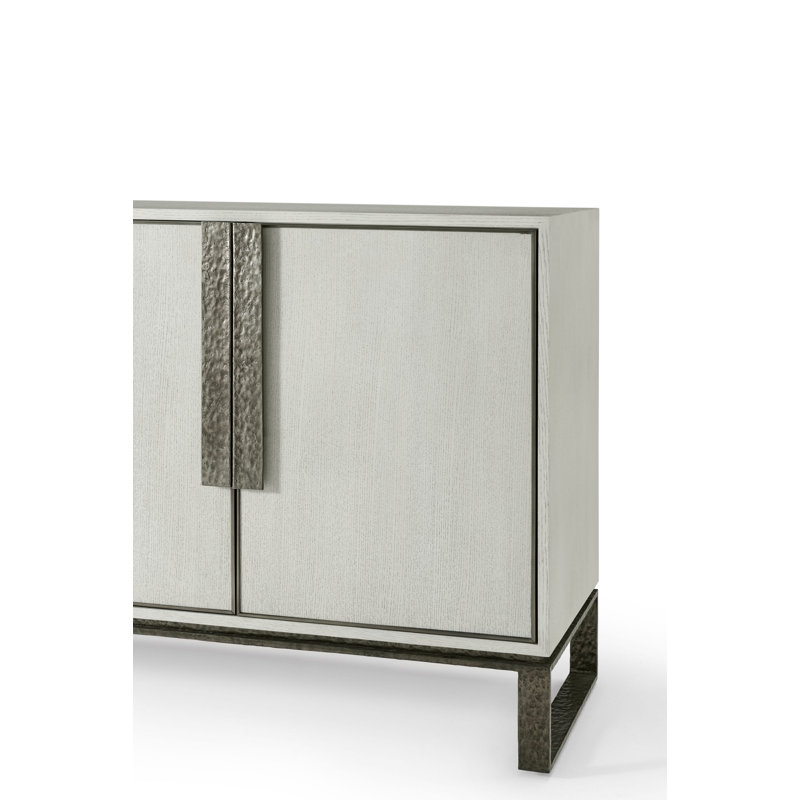 Essence 80'' White Oak and Metal Sideboard