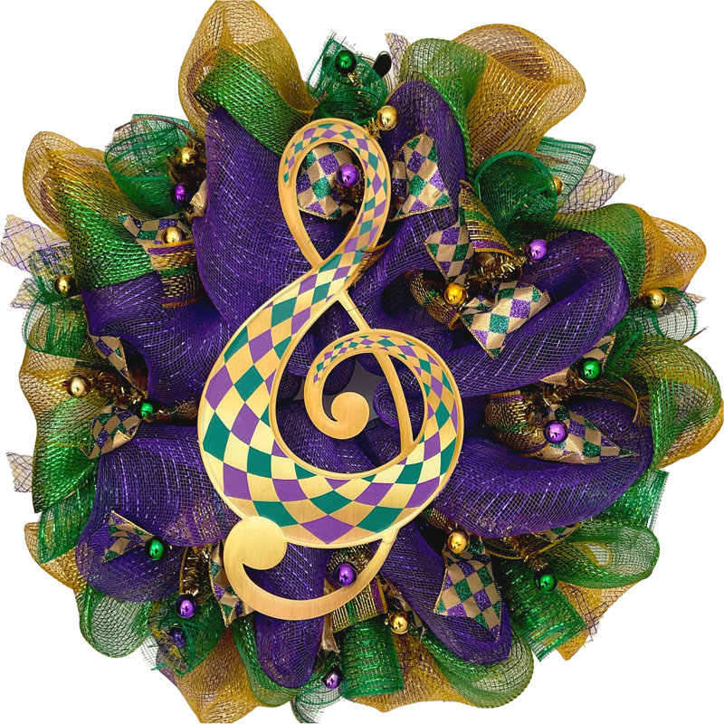 Couronne Mardi Gras Note de musique «All That Jazz»