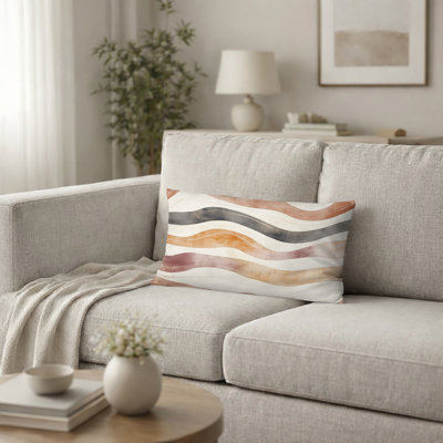 Coussin abstrait - Coussin Boho