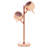 Karter Copper Finish Table Lamp With Two Lights
