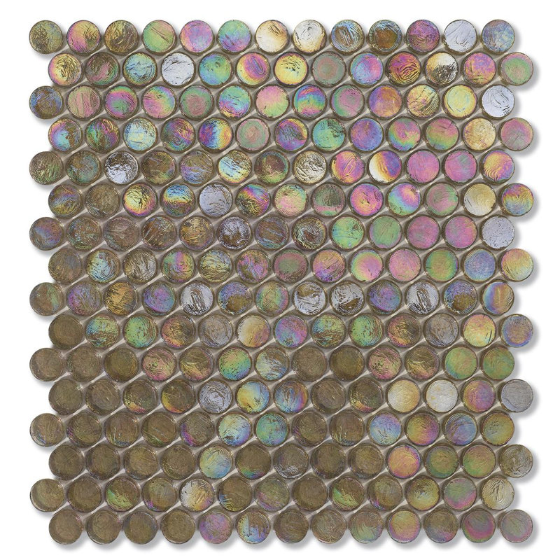 Satin 6/8" Barrels Glass Mosaic