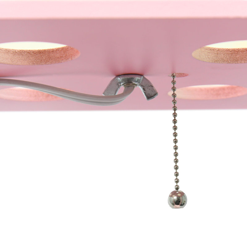 62.5'' Traditional Floor Lamp, Pink