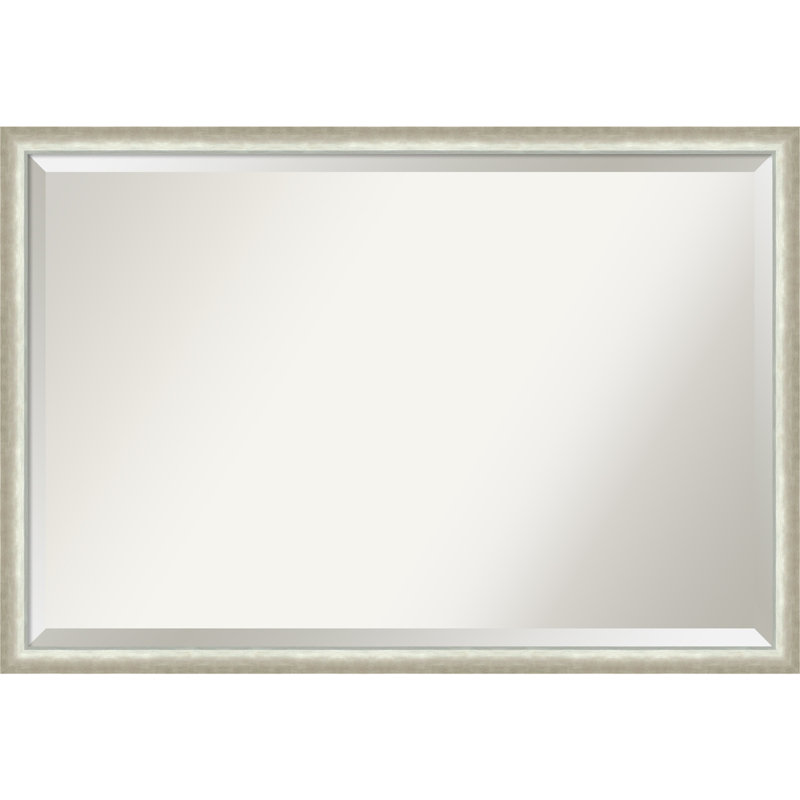Miroir mural Xion, 26,25 po x 38,25 po, Rectangle, Argent