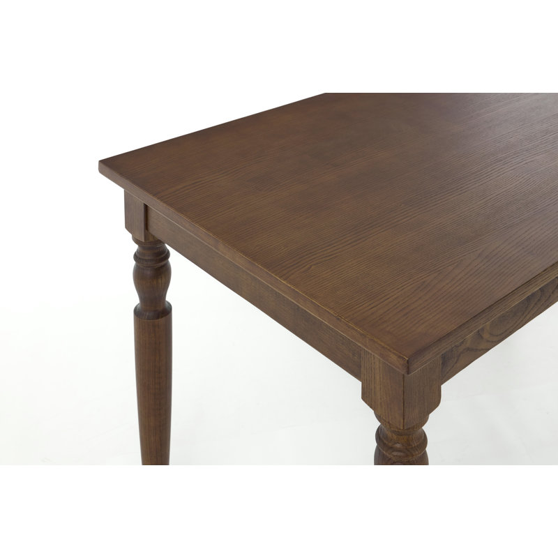 Windsor Rectangle Wood Dining Table, Walnut