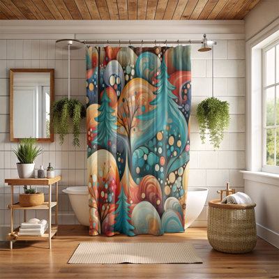 Rideau de douche Celebration Tree - Premium