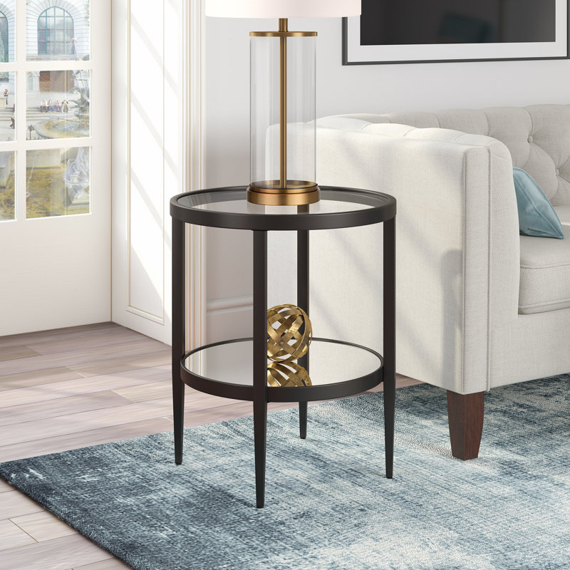 Hera Side Table, Blackened Bronze