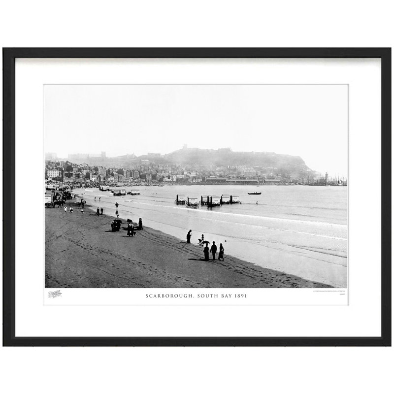 Scarborough, South Bay 1891 by Francis Frith - Single Picture Frame Print, 40cm H x 50cm W x 2.3cm D