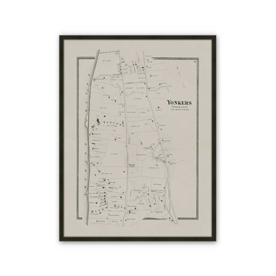 «Yonkers Vintage Map» par Deny Designs, reproduction d'art