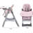 Adjustable High Chair For 6 Months To Years, With Reinforced Steel Frame, - Tip Base, Detachable Dual Layer Tray, 5 Height Settings, And Ergonomic Design Travel Home-2040325164