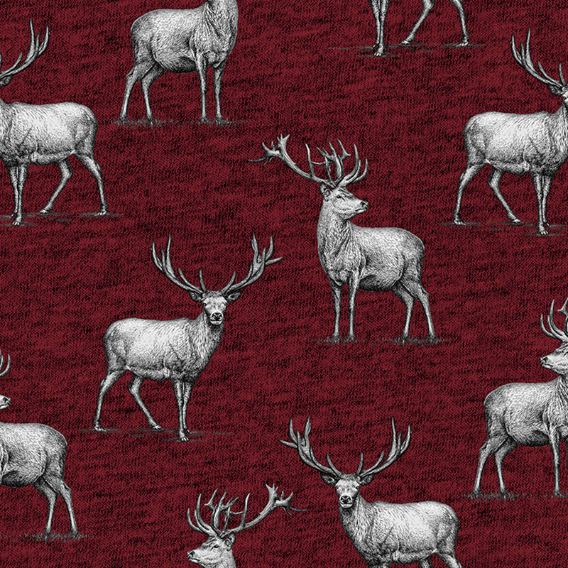 Tissu Panache, Rouge