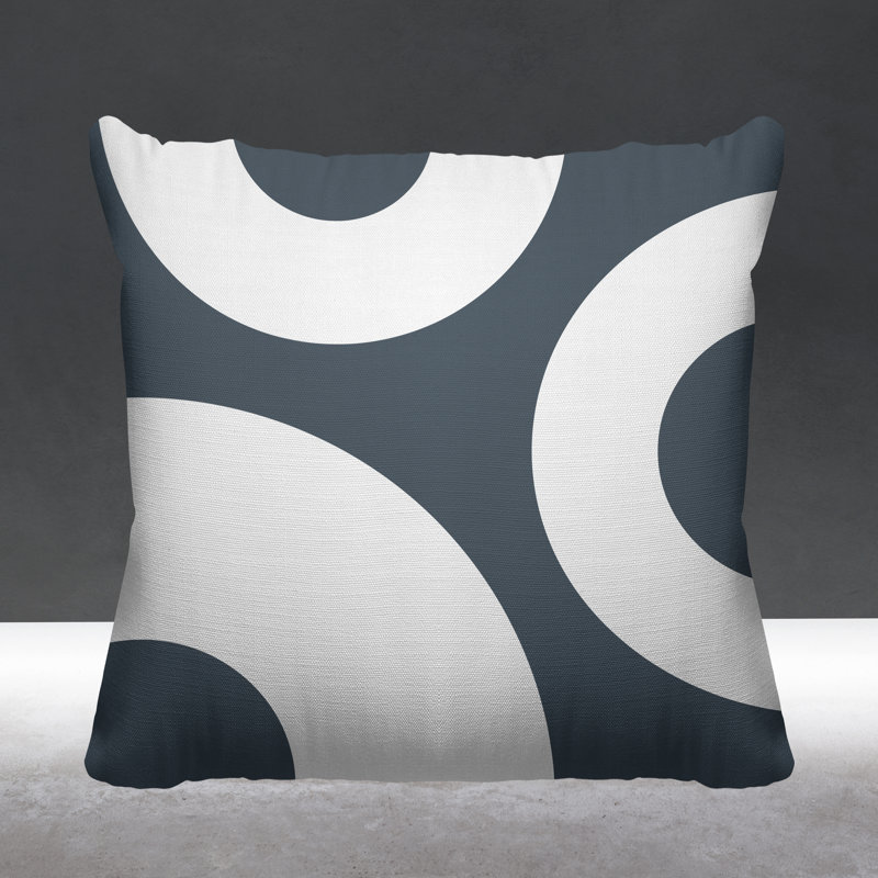 Coussin décoratif intérieur / extérieur Ramsey, gris, L 19 po x H 19 po