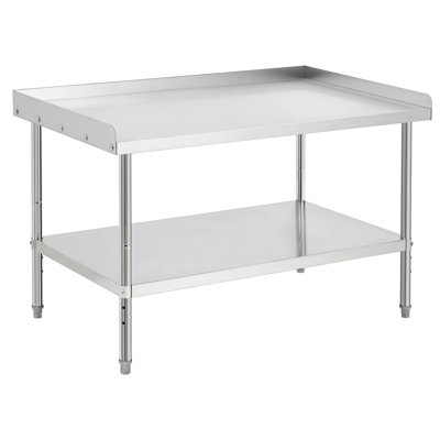 Table de travail robuste en acier inoxydable NSF
