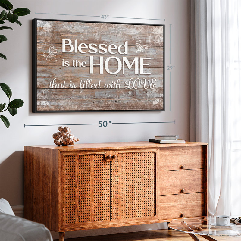 «Home Fills With Love», art mural, H 29 po x l 43 po