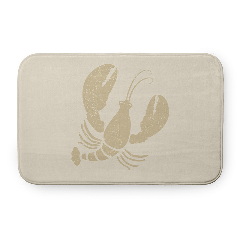 Tapis de bain Nautical Nights, L 17 po x L 24 po, Brun clair