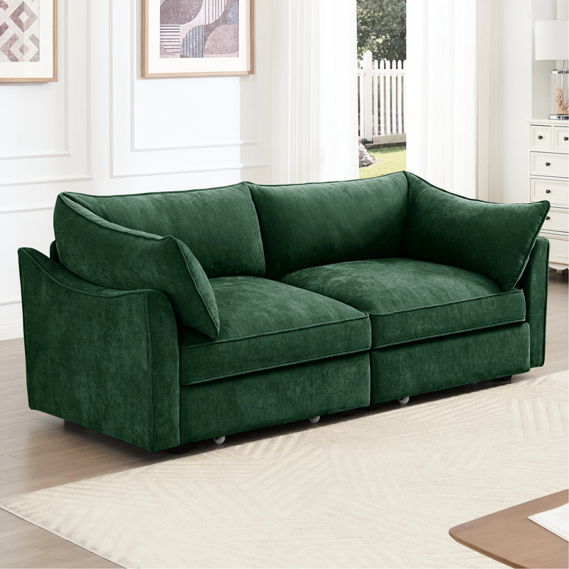 Rangement 2 places en chenille, en forme de croissant et sous-tiroir pour les petits intérieurs de style nordique en chenille avec des aménagements de maisons cachées enveloppantes