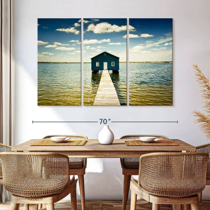 Aletra Blue Boat House, H 42 po x l 65 po