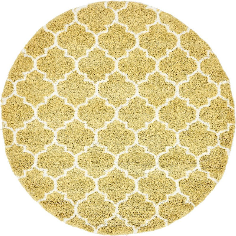 Abdirizak Geometric Indoor Rug, Round 8'