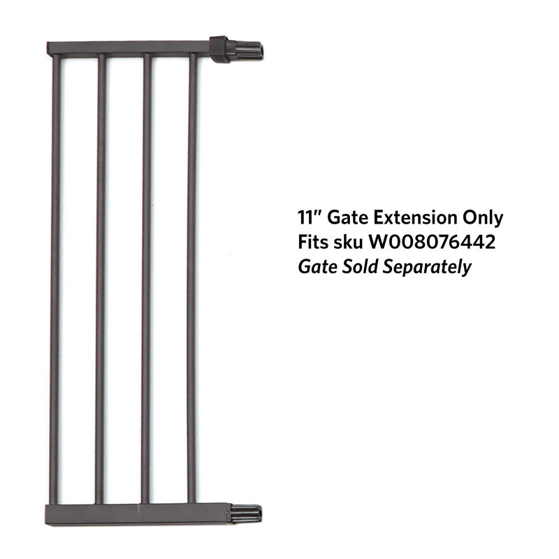Barrière pour animaux Glow Stripe Extension, H 29 po x l 11 po x P 0,78 po, Graphite