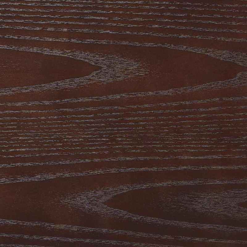 Table de salle à manger ronde en bois massif pour 4 à 6 personnes avec base piédestal entrecroisée, 47,2 po, Dark Walnut