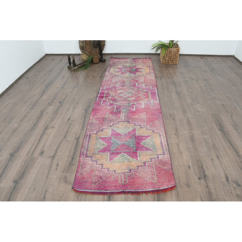 Tapis rose rétro 20,9 x 112,2 pouces