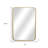 32" Gold Metal Beaded Accent Mirror