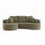 Canapé modulaire courbé en tissu et méridienne en tissu avec méridienne-1126008157