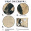 «Black Beige Shadow Silhouette Bigfoot», impression d'art mural Bigfoot-430167888-430167889
