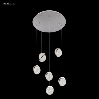 Crystal Ice 6 - Light LED Pendant