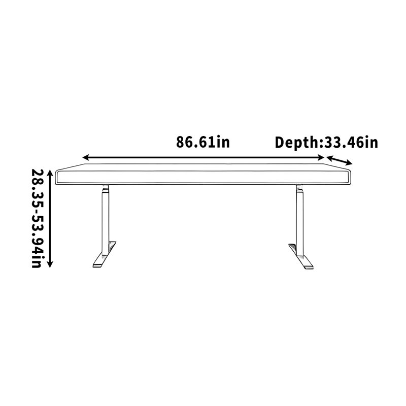 Parinika, H 53,94 po x l 86,61 po x P 33,46 po, Tanné