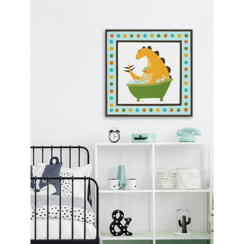 Daughtrey Rub-a-dub Dino IV - Painting on Canvas, 45cm H x 45cm W
