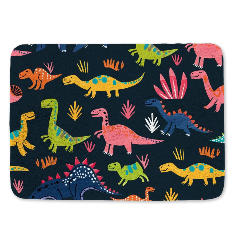 Lisbet Microfiber / Microsuede Non-Slip Bath Mat, 17"W x 24"L