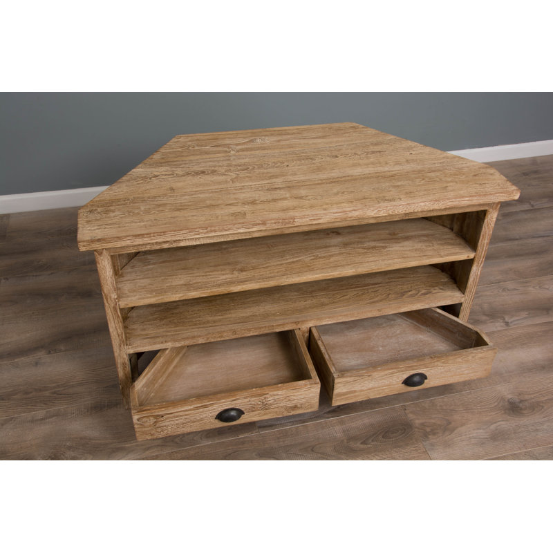 Euan TV Stand for TVs up to 50", Natural Whitewash