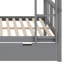 Lit superposé double au-dessus de double avec tiroirs et échelle pour les meubles de chambre à coucher, de chambre d'amis-105708049
