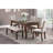 Dark Cherry Finish Dining Table With 4 Drawers 1Pc Transitional Style Wooden Funiture Dining Kitchen Table