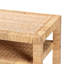 Console bohémienne en rotin naturel